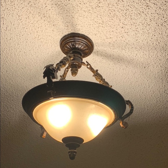 Elegant Bronze Ceiling Light Fixture DONATED NOT FOR SALE - Picture 1 of 1